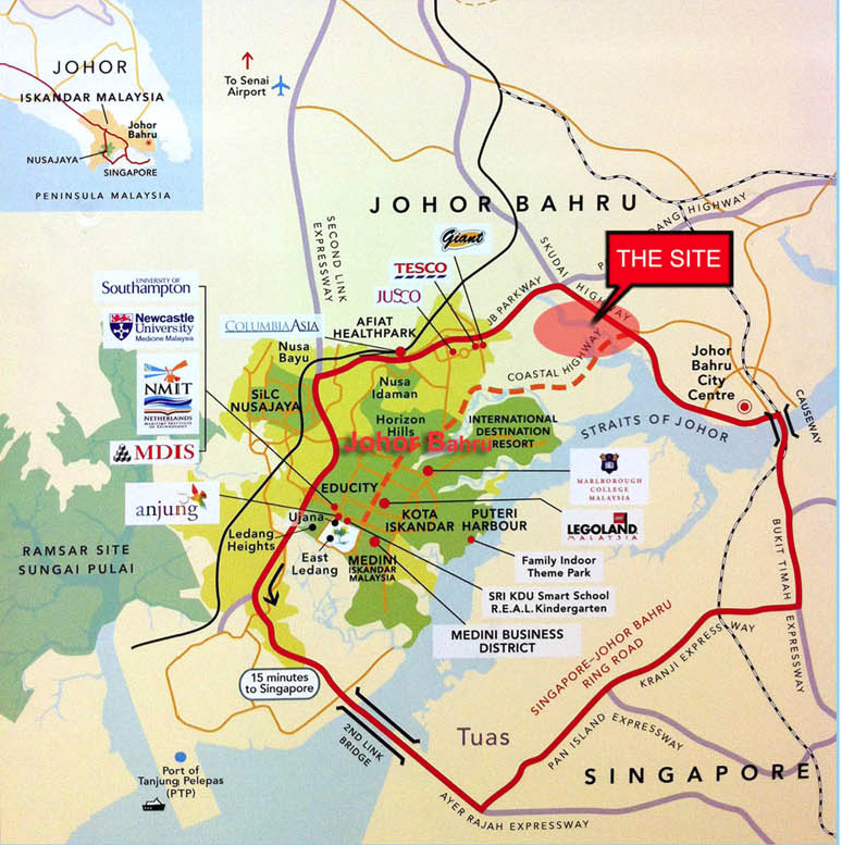 One Danga Location Map 